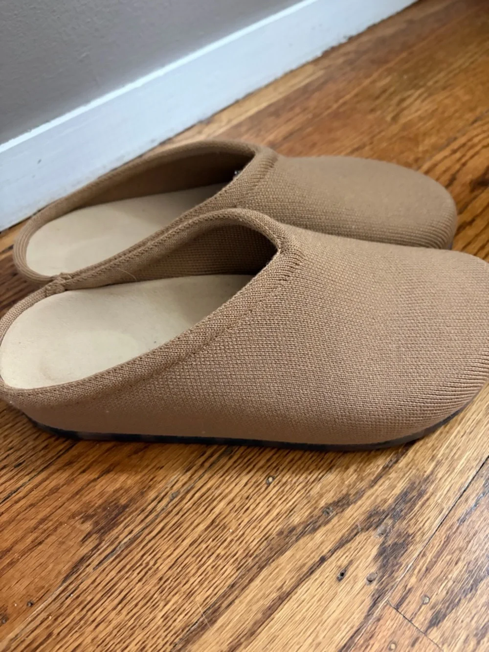 Rothy's The Casual Clog in Tan Knit - Picture 4 of 5